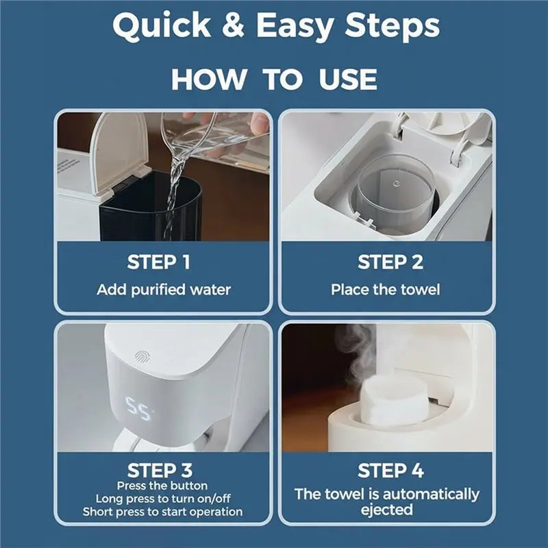 Face Towel Warmer dispenser